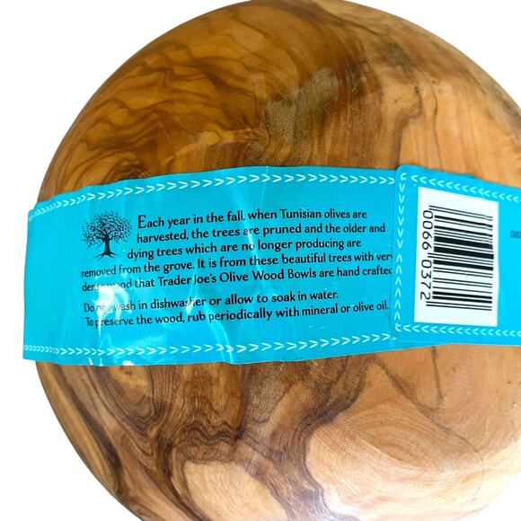 Trader Joe’s Solid Olive Wood Bowls Set of 3 Small to Medium Stacking Bowls - Picture 4 of 9